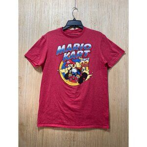 Men's Super Mario Bros Short - Sleeve T-Shirt - Red - Medium